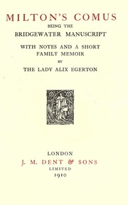 Cover of edition miltonscomusbein00miltuoft