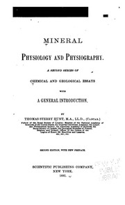 Cover of edition mineralphysiolo00huntgoog
