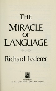 Cover of edition miracleoflanguag00lede