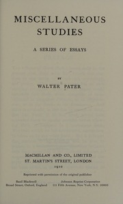 Cover of edition miscellaneousstu0000pate
