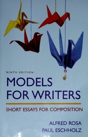 Cover of edition modelsforwriters00alfr_0