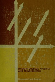 Cover of edition moderncollegealg00beck