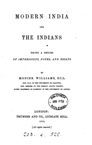 Cover of edition modernindiaandi00wilgoog
