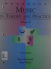 Cover of edition musicintheorypra0000benw_a1t4
