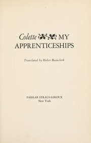 Cover of edition myapprenticeship00colerich