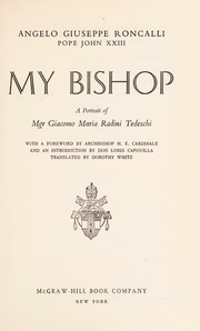 Cover of edition mybishopportrait00john