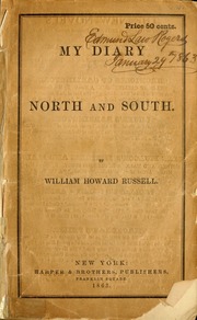 Cover of edition mydiarynorthsout00inruss