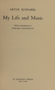 Cover of edition mylifemusic0000schn