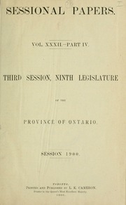 Cover of edition n04ontariosession32ontauoft