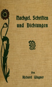 Cover of edition nachgelassenesch00wagn