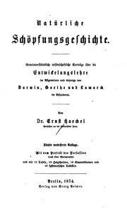 Cover of edition natrlicheschpfu00haecgoog