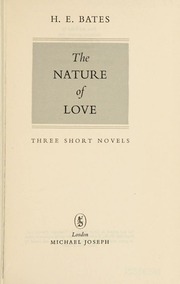 Cover of edition natureoflovethre0000bate