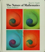 Cover of edition natureofmathemat00smit