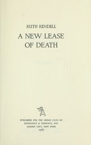Cover of edition newleaseofdeath00rend