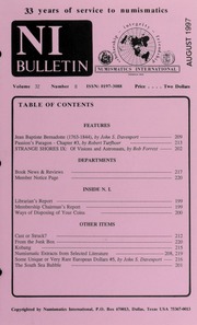 Numismatics International Bulletin, Vol. 32, No.8