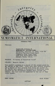 Numismatics International Bulletin, Vol. 5, No.2