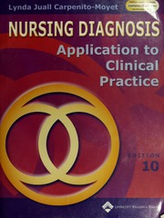 Cover of edition nursingdiagnosis00carp_3