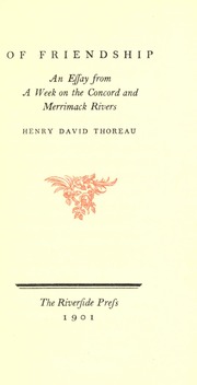 Cover of edition offriendship00thorrich