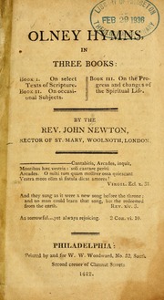 Cover of edition olneyhymnsi1812newt