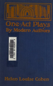 Cover of edition oneactplaysbymod00coheuoft