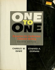Cover of edition onetooneresource00dawe