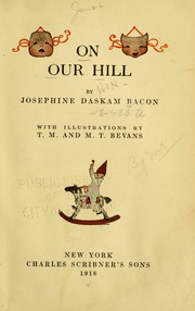 Cover of edition onourhill00baco