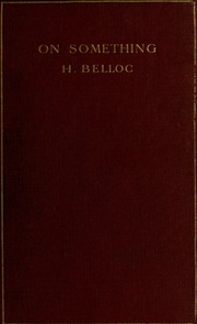 Cover of edition onsomething00belluoft