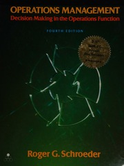 Cover of edition operationsmanage0000schr_l1s9
