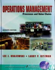 Cover of edition operationsmanage00leej_0