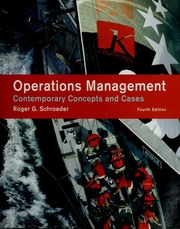Cover of edition operationsmanage00schr_0