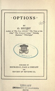 Cover of edition optionsroseof00henrrich