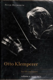 Cover of edition ottoklempererhis00heyw