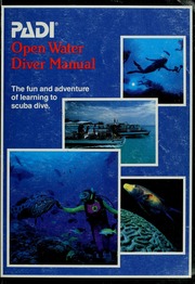 Padi open water diver manual