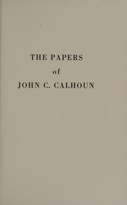 Cover of edition papersofjohnccal0012unse