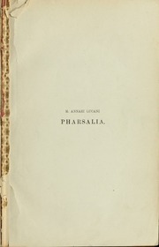 Cover of edition pharsalia00luca