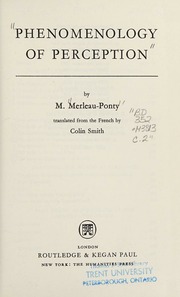 Cover of edition phenomenologyofp0000merl