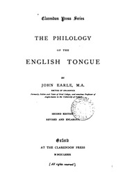 Cover of edition philologyenglis00earlgoog