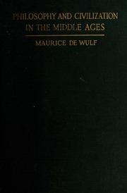 Cover of edition philosophycivili1922wulf