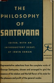 Cover of edition philosophyofsant00sant