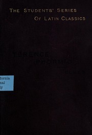 Cover of edition phormio00tereiala