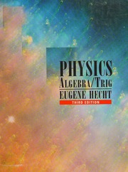 Cover of edition physicsalgebratr0000hech_p8f0