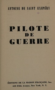 Cover of edition pilotdeguerre0000unse