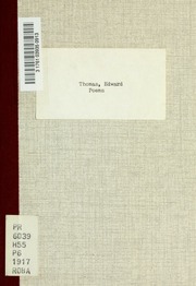 Cover of edition poemsedw00thomuoft