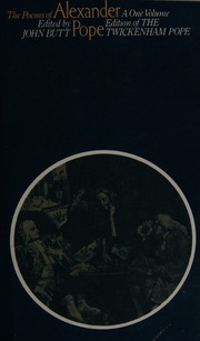 Cover of edition poemsofalexander0000pope