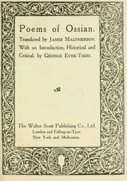 Cover of edition poemsofossian65macp
