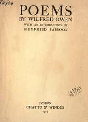 Cover of edition poemswilf00owenuoft
