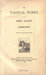 Cover of edition poeticalworksofb00hartiala