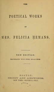 Cover of edition poeticalworksofm06hema