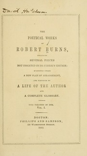 Cover of edition poeticalworksofr05burn