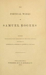 Cover of edition poeticalworksofs00roge9